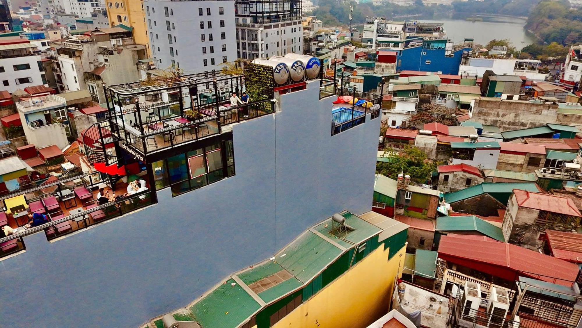 Lakeview Backpackers Hostel & Rooftop Bar 하노이 외부 사진